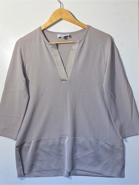 Jennifer Tattanelli Casini Made in Italy Gray Knit Top Women's Medium